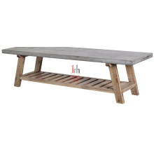 Tabla de madera superior gris